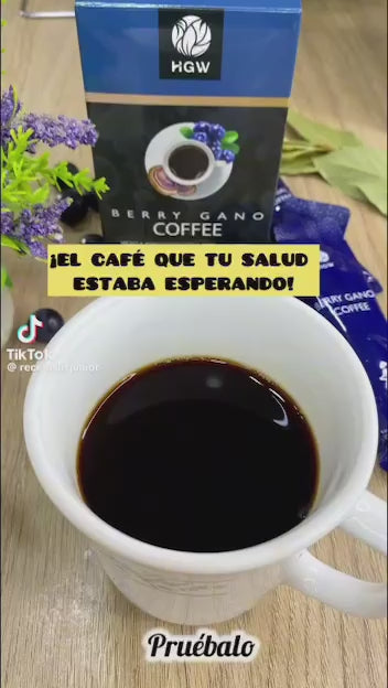 Café Soluble con Arándanos HGW (Pack x2) | Energía y Antioxidantes en Cada Taza.